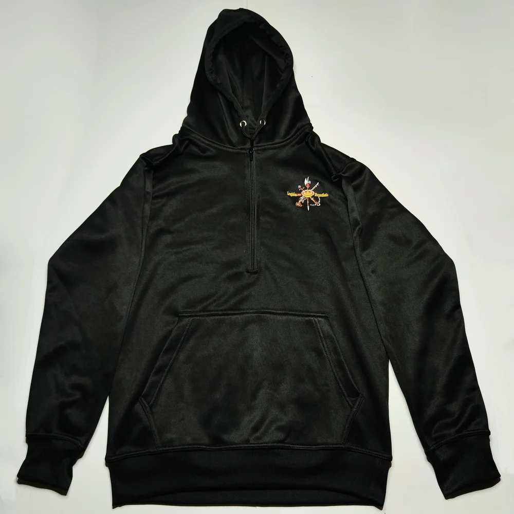 Sudadera Negra con Logo Bordado