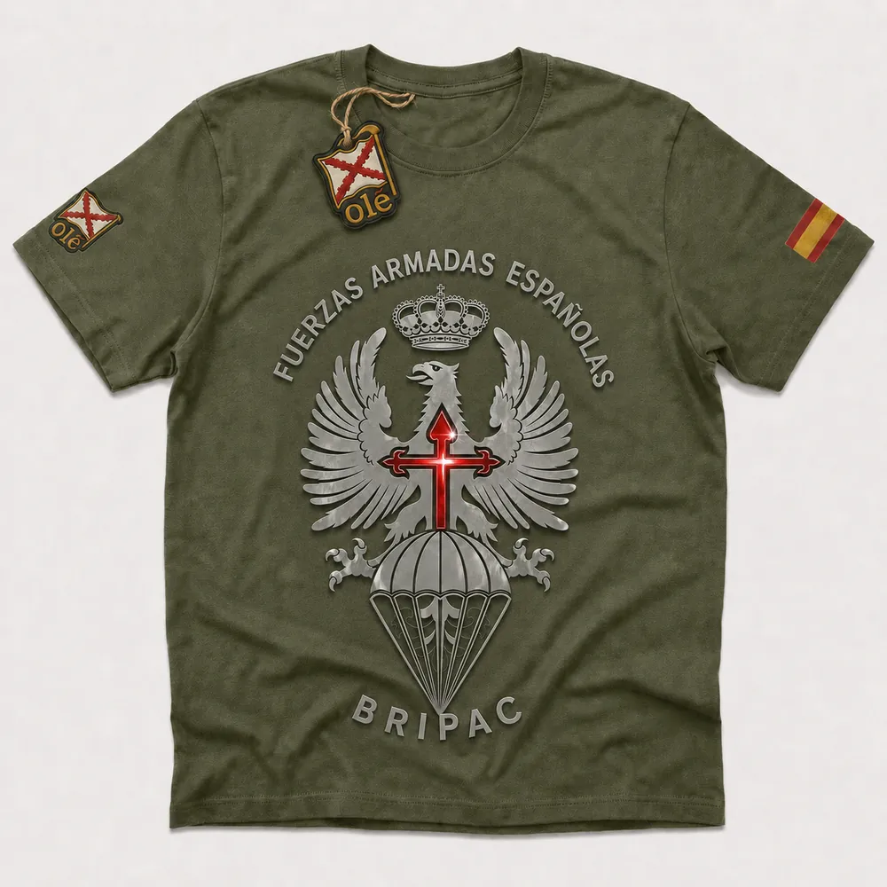 Camiseta Fuerzas Armadas Españolas BRIPAC Blanco