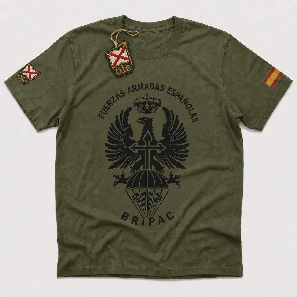 Camiseta Fuerzas Armadas Españolas BRIPAC Negro