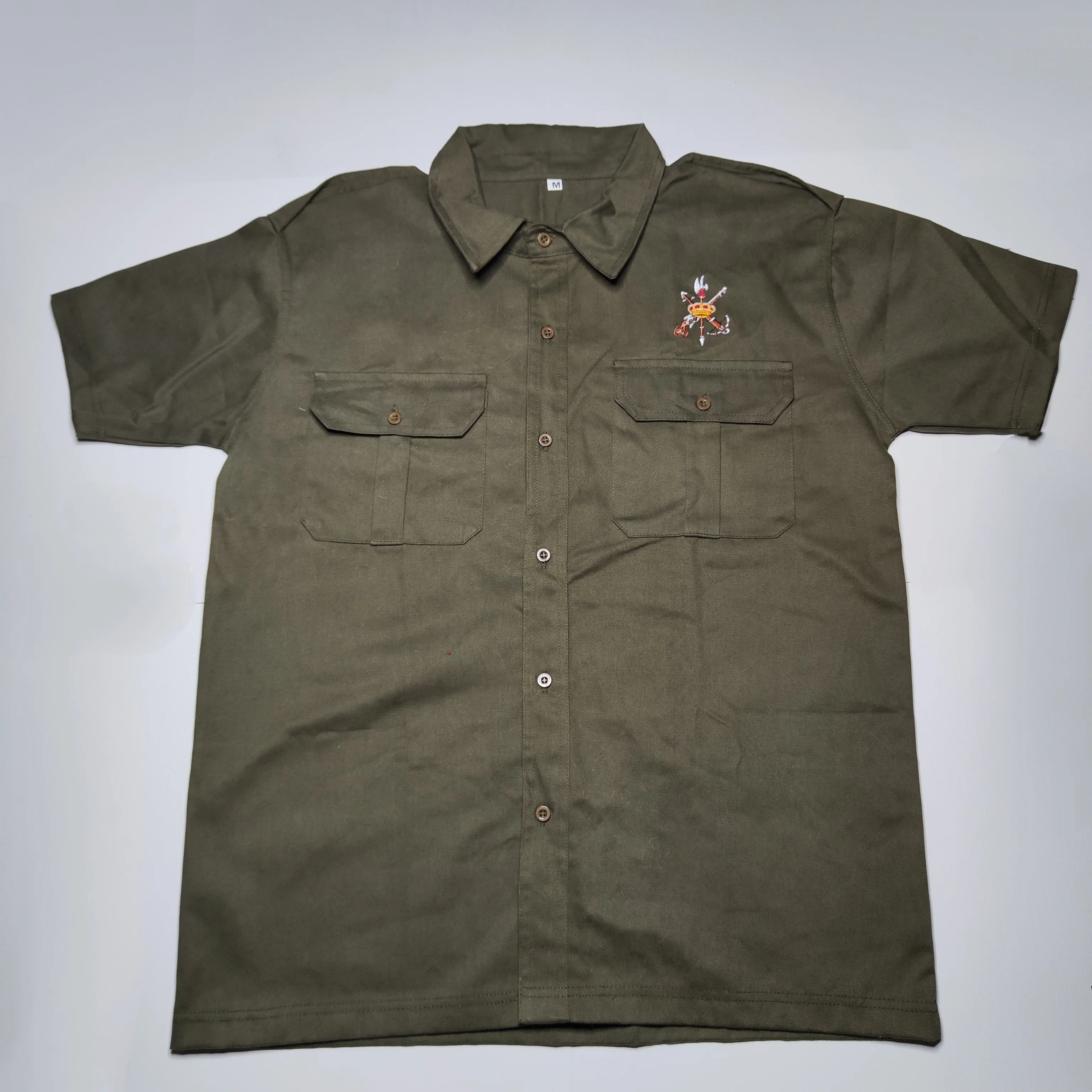 Camisa Algodón M/C Bordado Legión