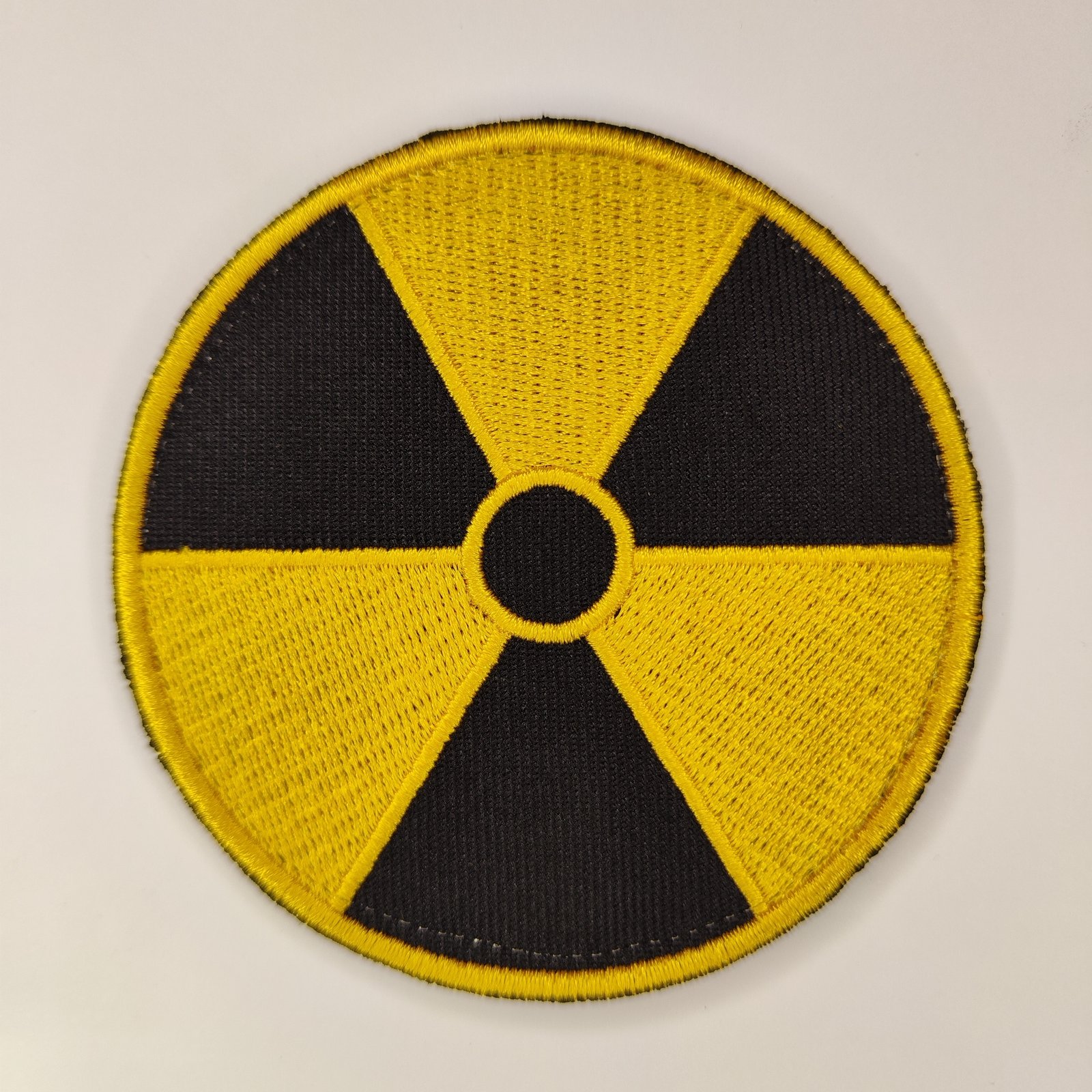Foto de Parche de Velcro Bordado de Peligro Nuclear
