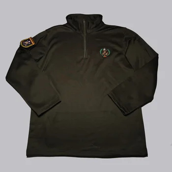Sudadera Verde Militar con Logos Bordados - Imagen 1