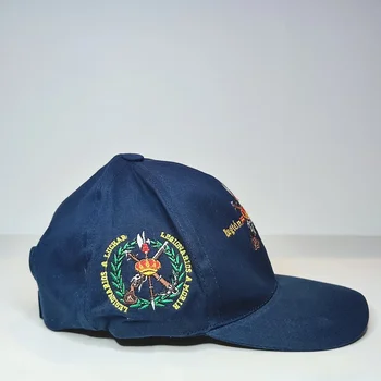 Gorra Azul Militar Con Dos Bordados Legión - Imagen 2