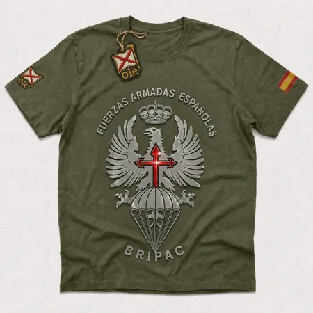 Camiseta BRIPAC FAS · Logotipo Blanco | Efectos Militares España