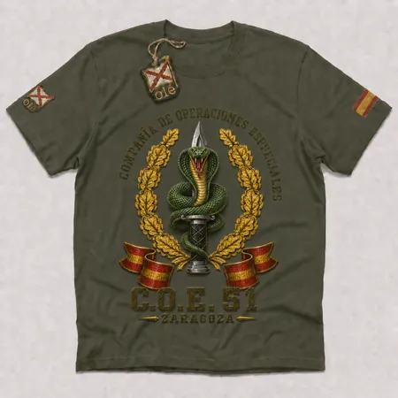 Camiseta C.O.E. 51 Zaragoza Cobra · Op. Esp. | Efectos Militares España