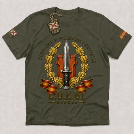 Camiseta C.O.E. 61 Burgos · Op. Especiales | Efectos Militares España