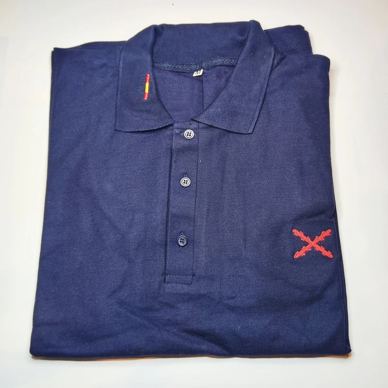 Polo Azul Marino M/C Cruz de Borgoña